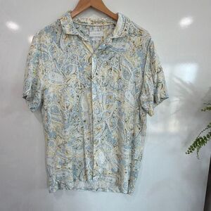Porter & Ash linen blend short sleeve button up